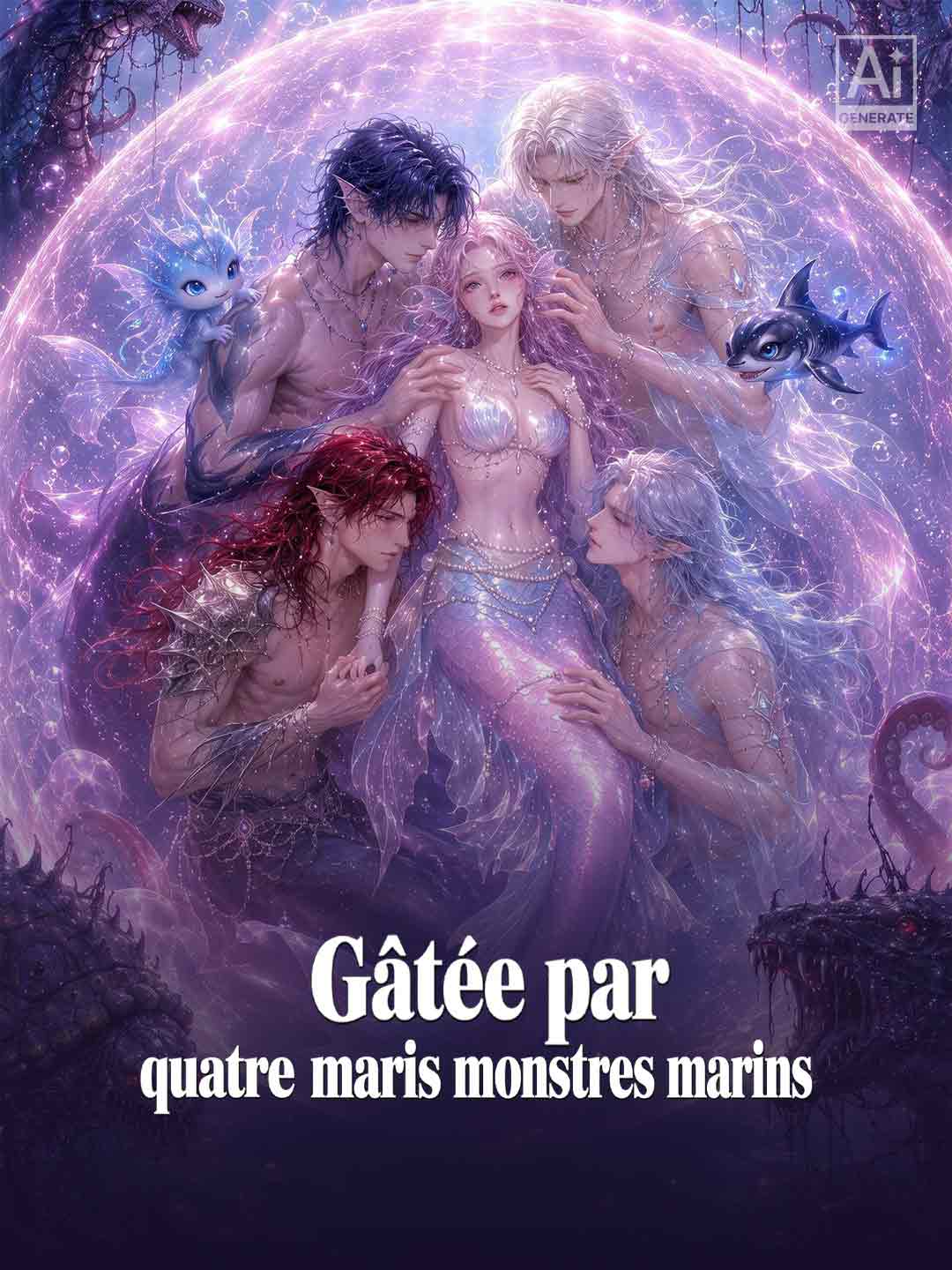 Gâtée par quatre maris monstres marins