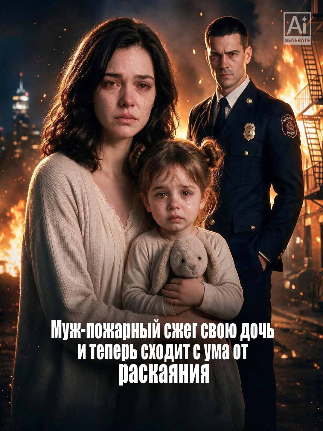 Муж-пожарный сжег свою дочь и теперь сходит с ума от раскаяния